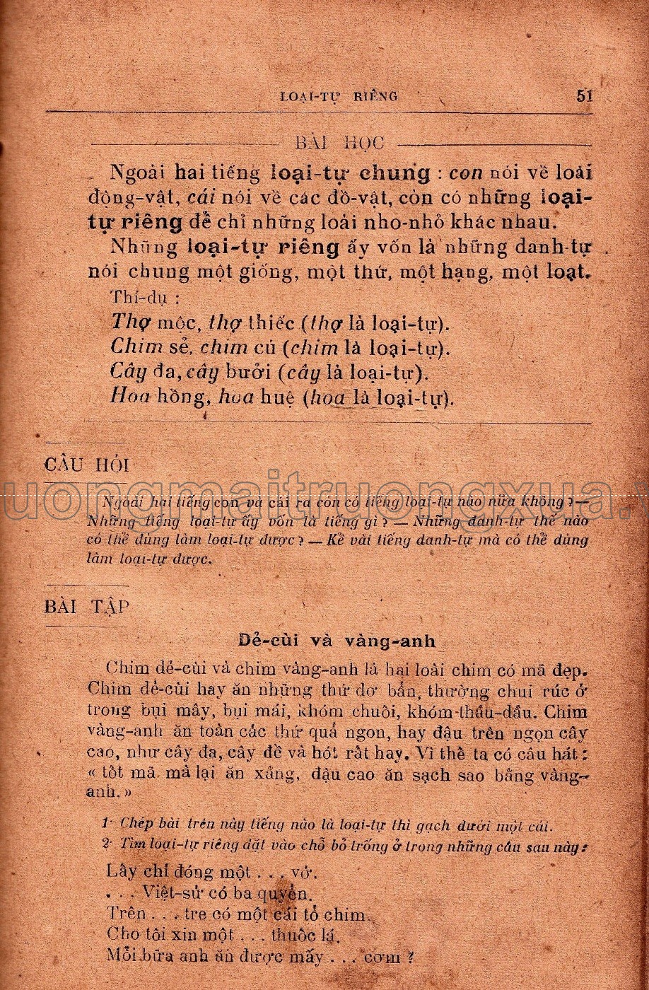 Tiểu học Việt Nam văn phạm giáo khoa thư (1942) - Trang 49