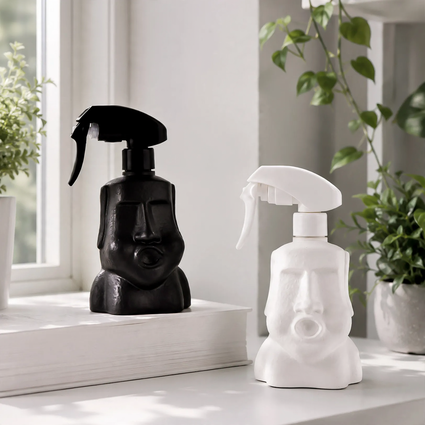 Moai Garden Plant Sprayer with Flower Head