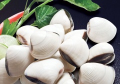 Nghêu rửa sạch, ngâm trong nước khoảng 5 phút để nhả bớt cặn, đất. Hành tây bóc vỏ, cắt nhỏ.