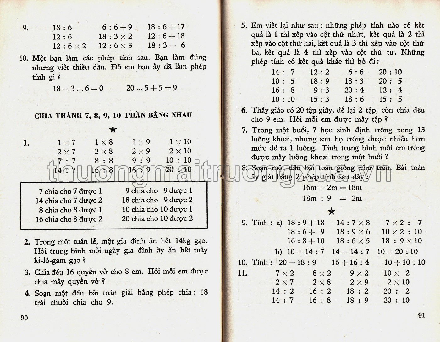 Toán lớp 2 phổ thông (1973) - Trang 142