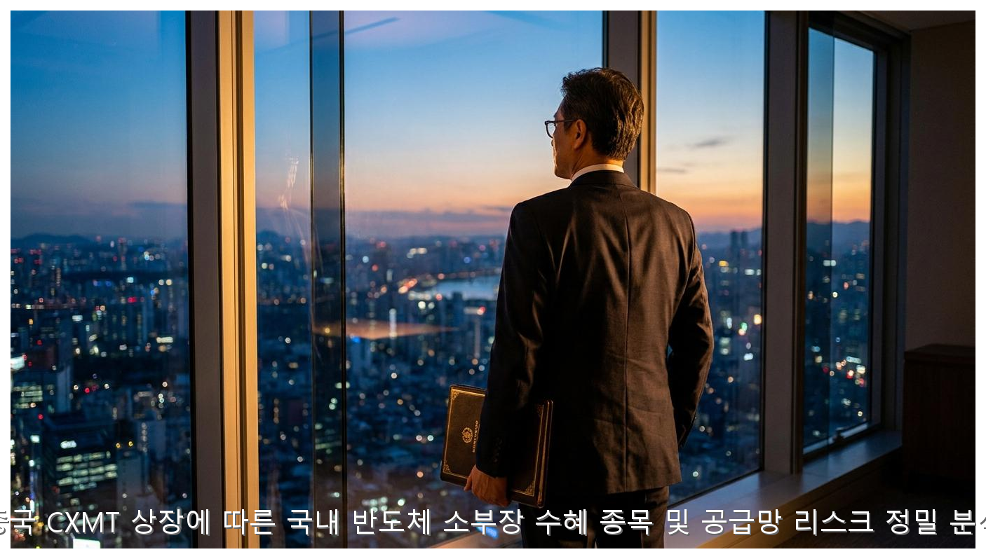중국 CXMT 상장에 따른 국내 반도체 소부장 수혜 종목 및 공급망 리스크 정밀 분석 핵심 안내 및 분석 인포그래픽 (6)