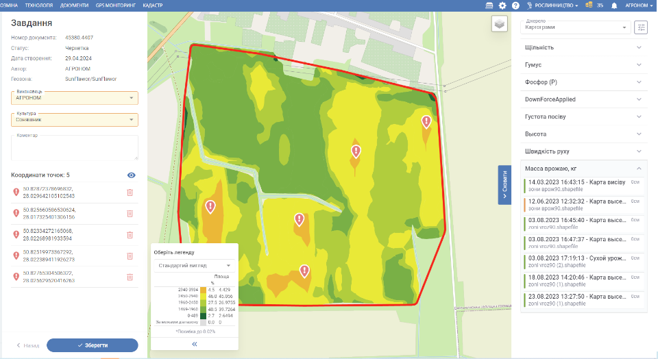 The mobile agronomist is a new level of analysis and forecasting of yield