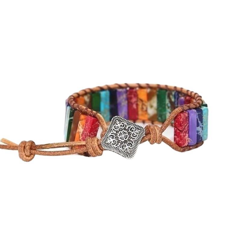 Wickelarmband aus Natursteinen