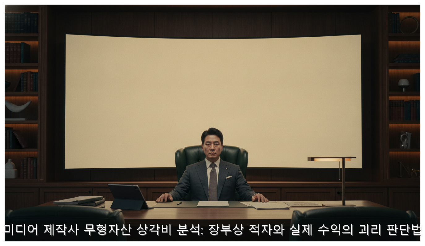 미디어 제작사 무형자산 상각비 분석: 장부상 적자와 실제 수익의 괴리 판단법 핵심 안내 및 분석 인포그래픽 (4)