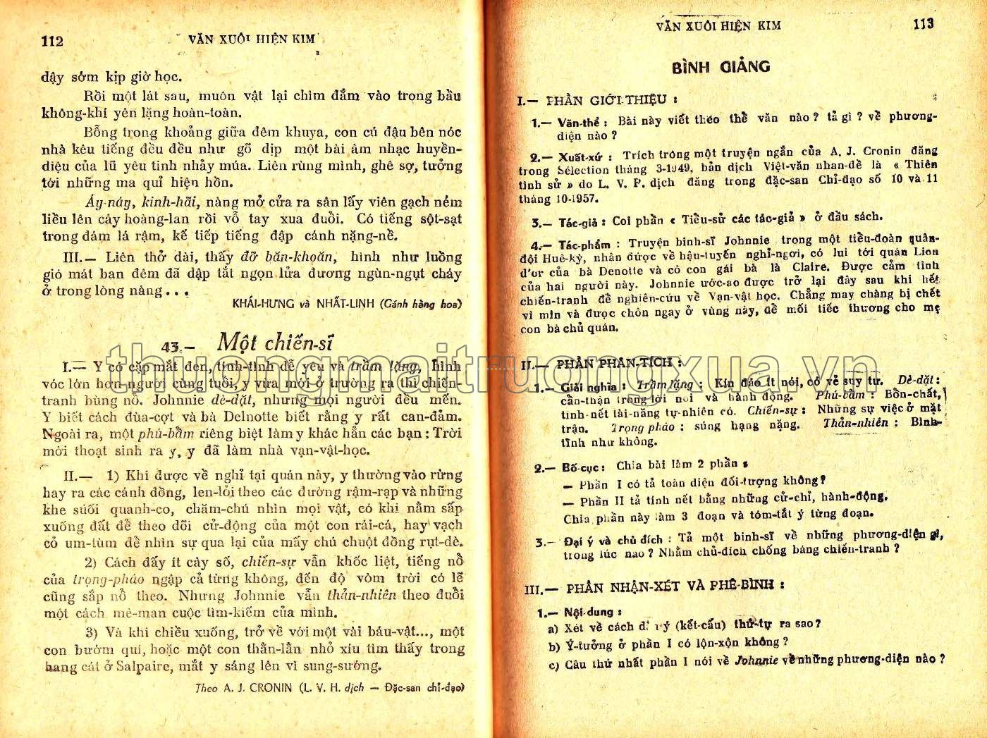 Giảng văn lớp đệ lục (1970) - Trang 51