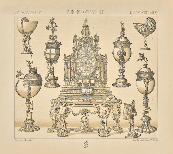 Orfevrerie Allemande  objets decoratifs et usuels 1876 1888