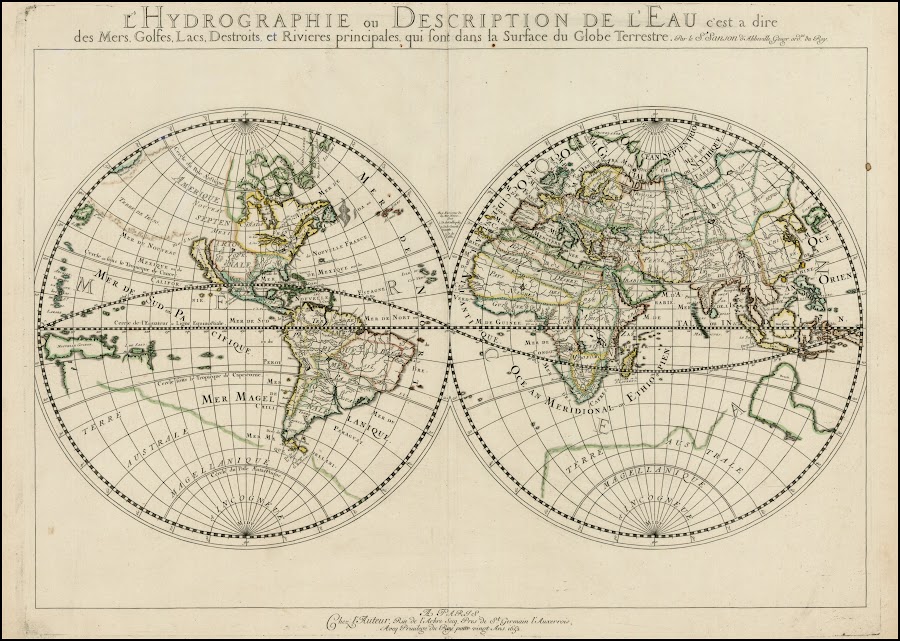 1652_L'Hydrographie ou Descriprion de L'Eau c'est a dire des Mers, Golfes, Lacs, Destroits, et Rivieres principales, qui font dans la Surface du Globe Terrestre