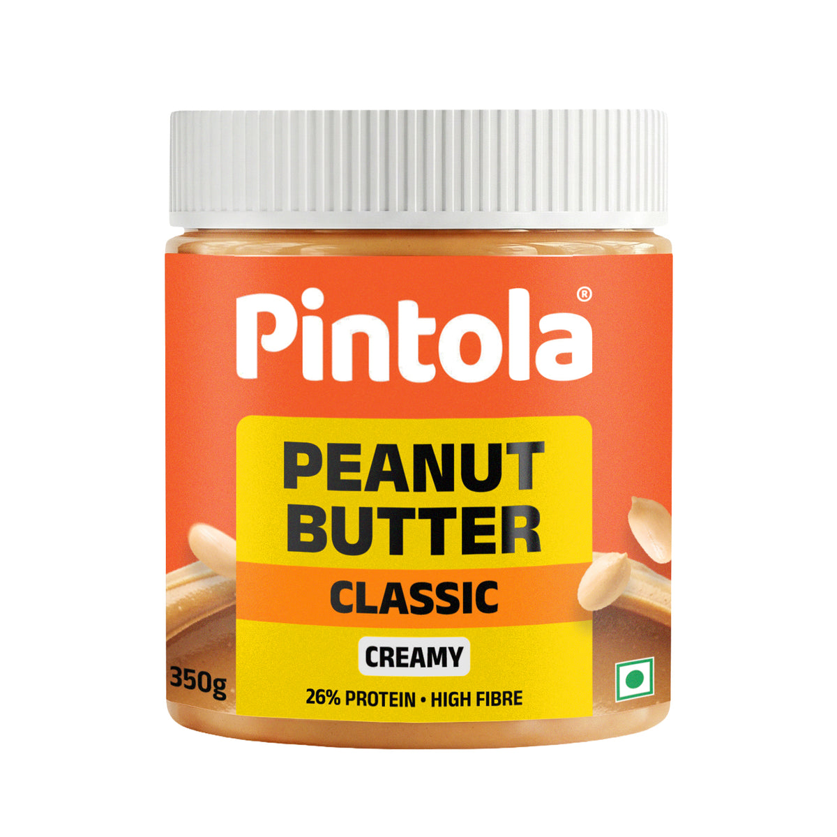 Pintola Classic Peanut Butter — Creamy, 350gm