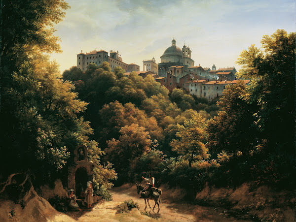 Ansicht von Ariccia 1842