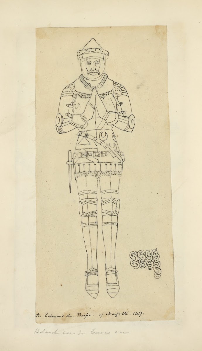 Sir Edmond di Thorpe of Norfolk 1417 1840