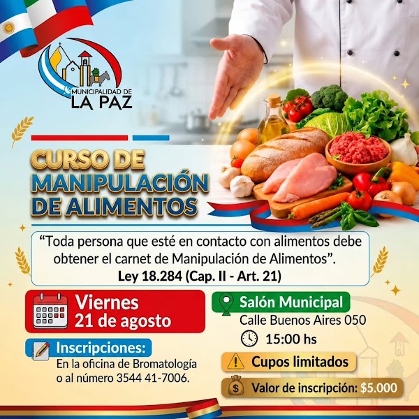 Curso de Manipulación de Alimentos