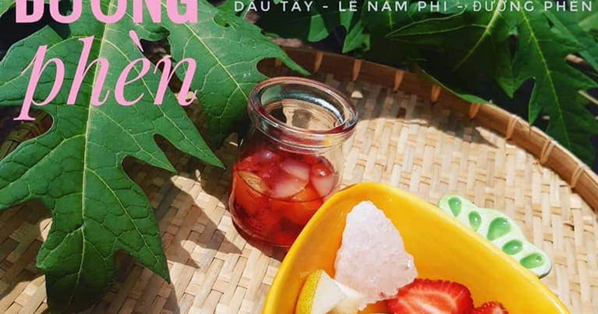 Ăn Dặm : Trà Dâu Lê Trưng Đường phèn
