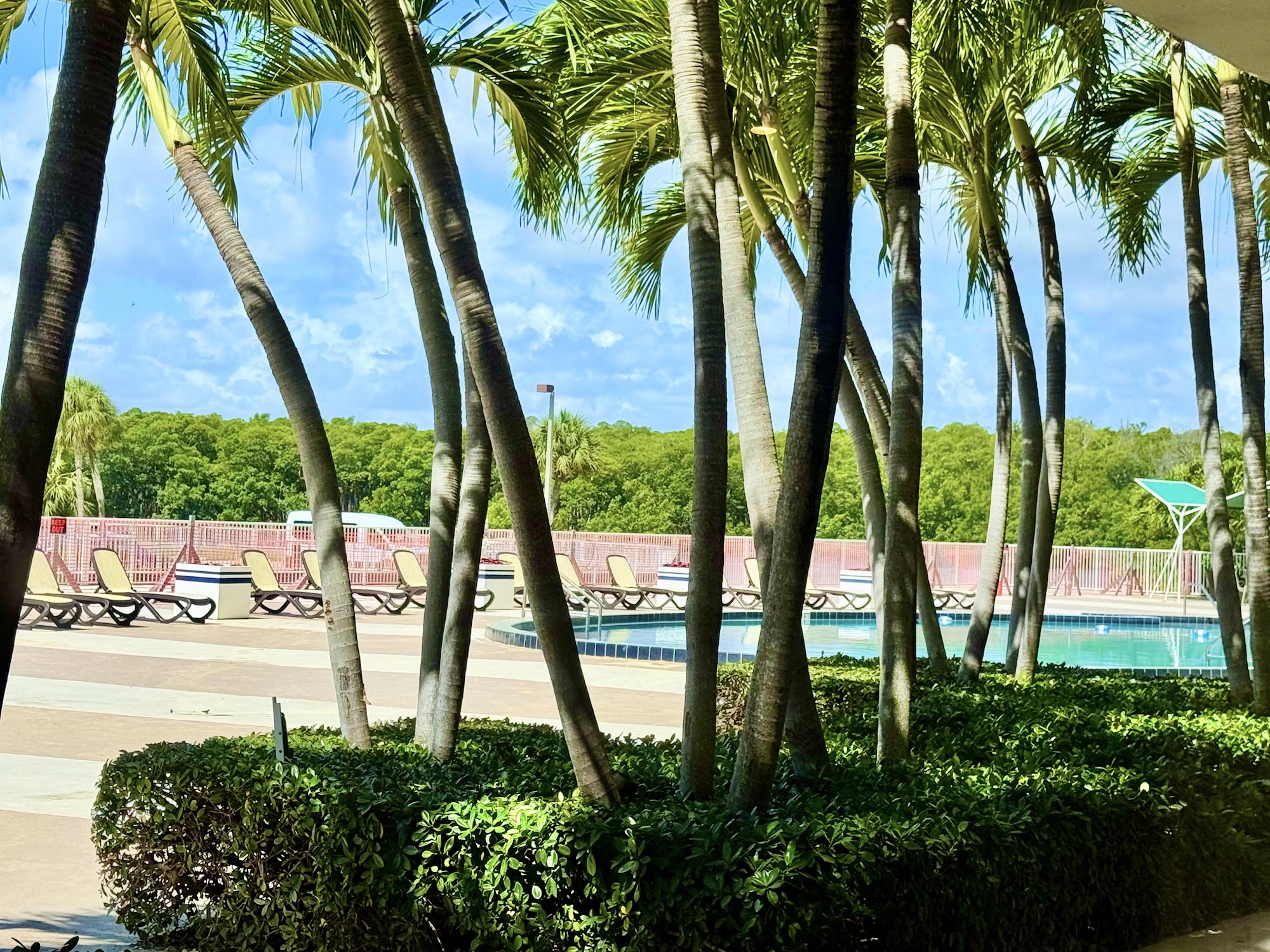 Piscina frente al agua