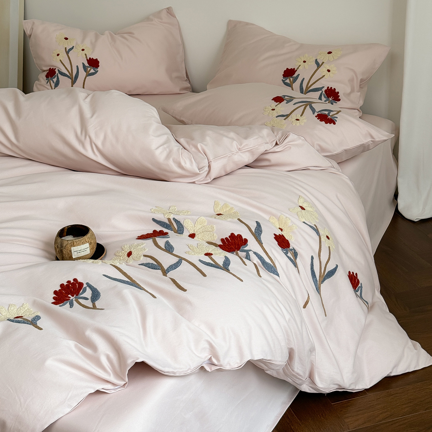 Bedding set, cotton, 4-piece, autumn-winter, fluffy