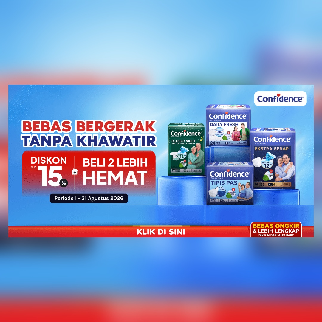 Confidence Beli 2 Lebih Hemat 1-31 Agustus 2026