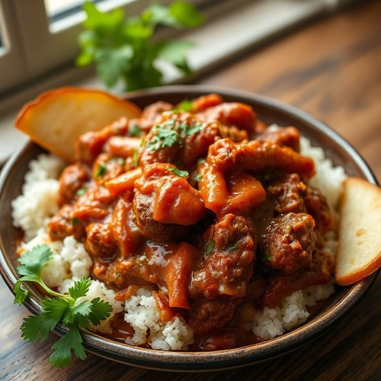 Slow Cooker Beef Chile Colorado Recipe for Easy Dinner • Savory & Quick Meal finished