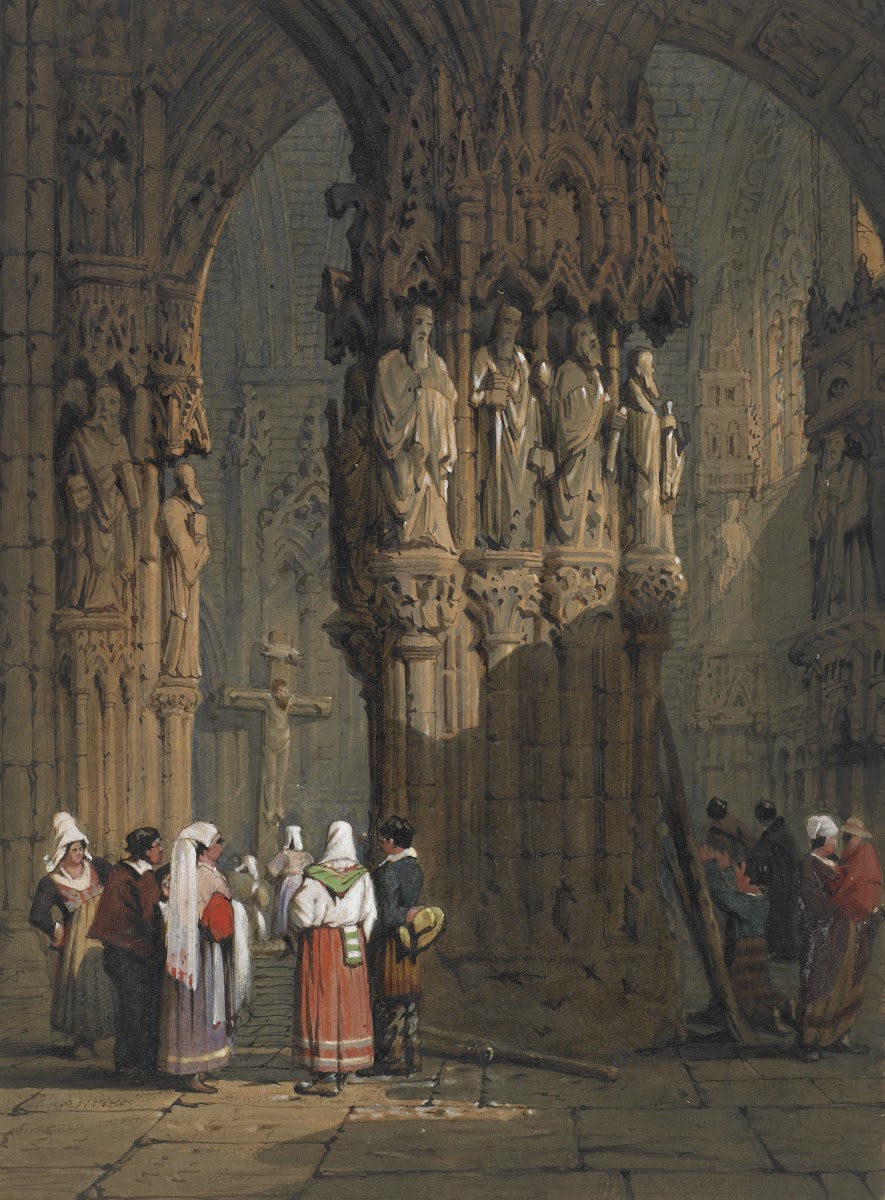 Figures cathedral interior