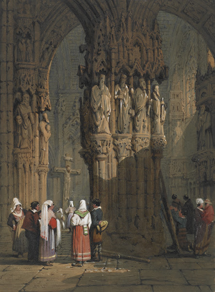 Figures cathedral interior