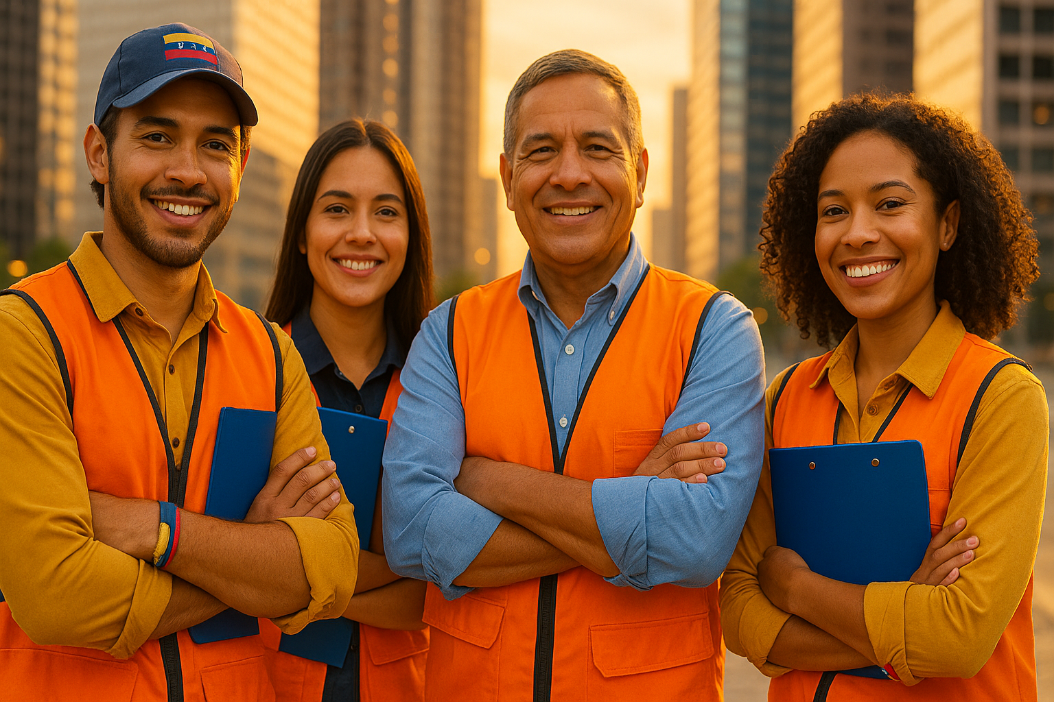 Venezolanos en el exterior formando una cooperativa de oficios y reparto