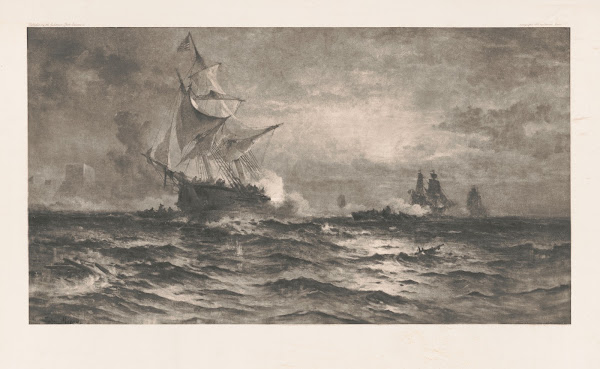 Brig Gen Armstrong Engaging British Fleet In Harbor Of Fayne Sept 26 1814 1895