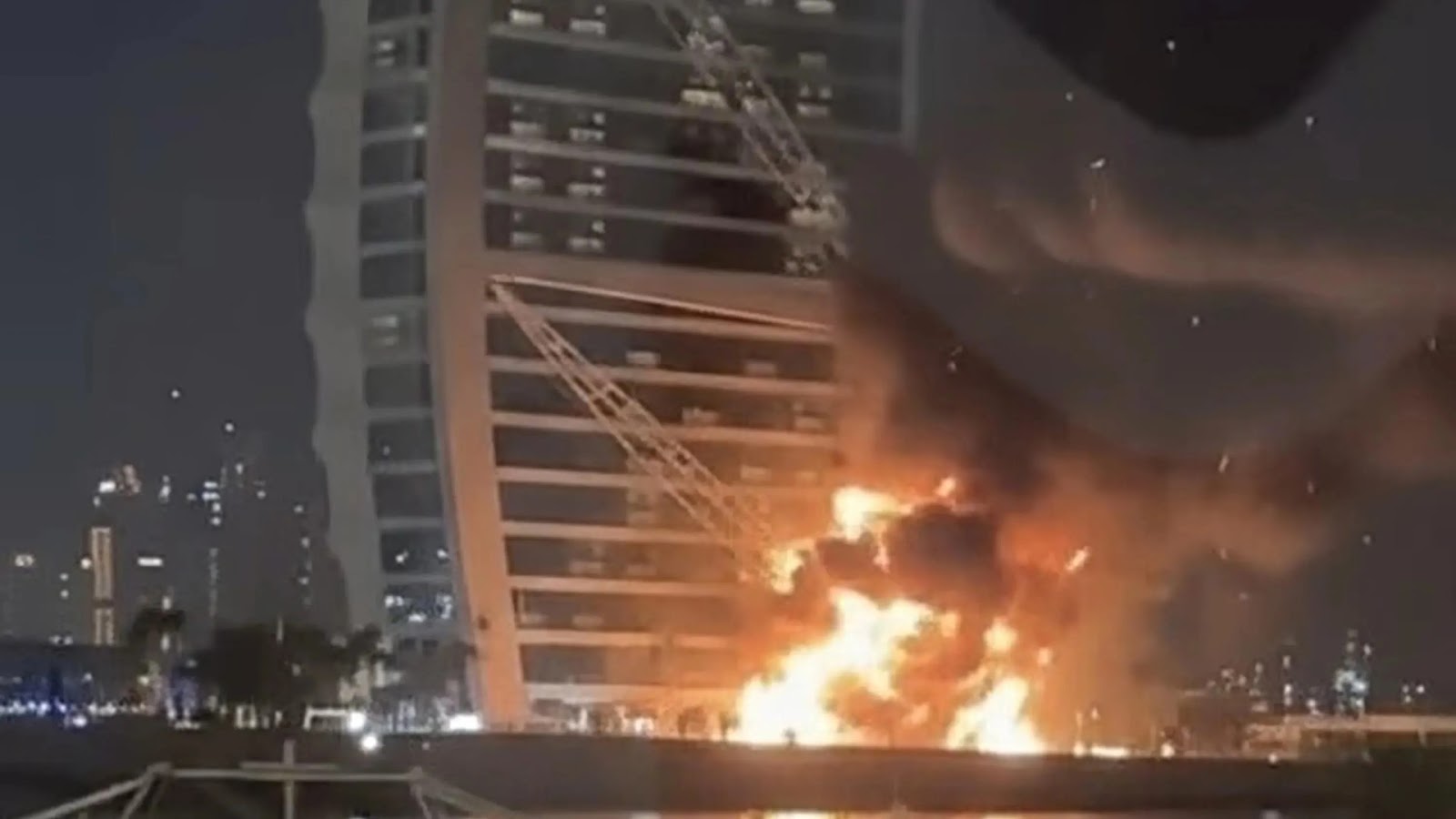 Iranian Shahed Drone Debris Strikes Dubai's Palm Jumeirah Area