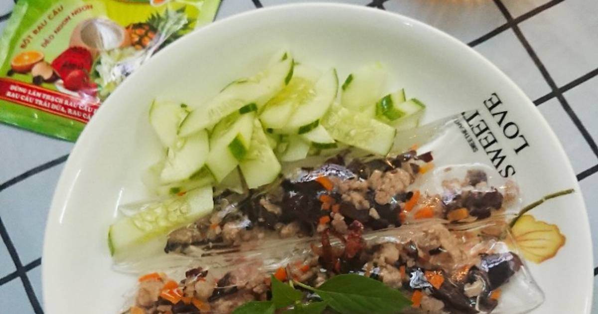 Bánh cuốn keto từ rau câu