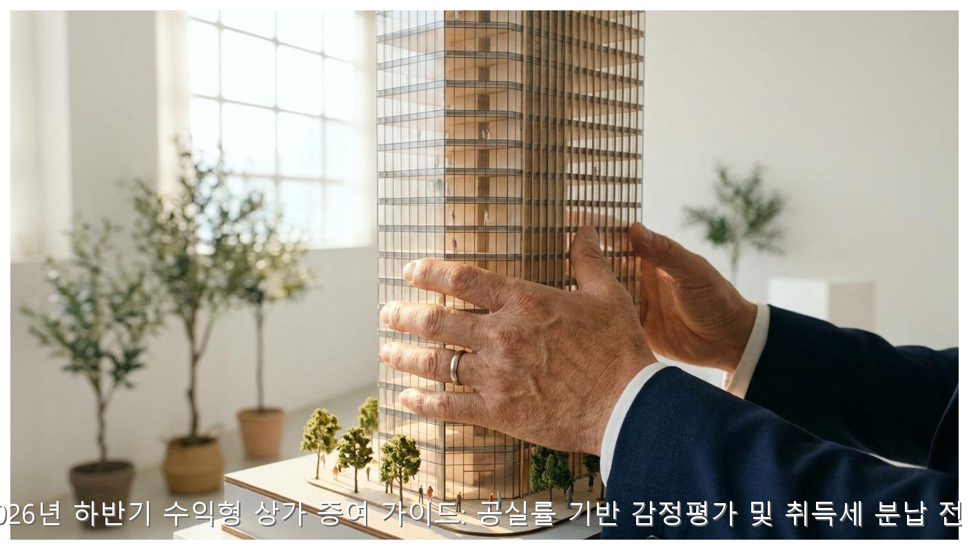 2026년 하반기 수익형 상가 증여 가이드: 공실률 기반 감정평가 및 취득세 분납 전략 핵심 안내 및 분석 인포그래픽 (3)