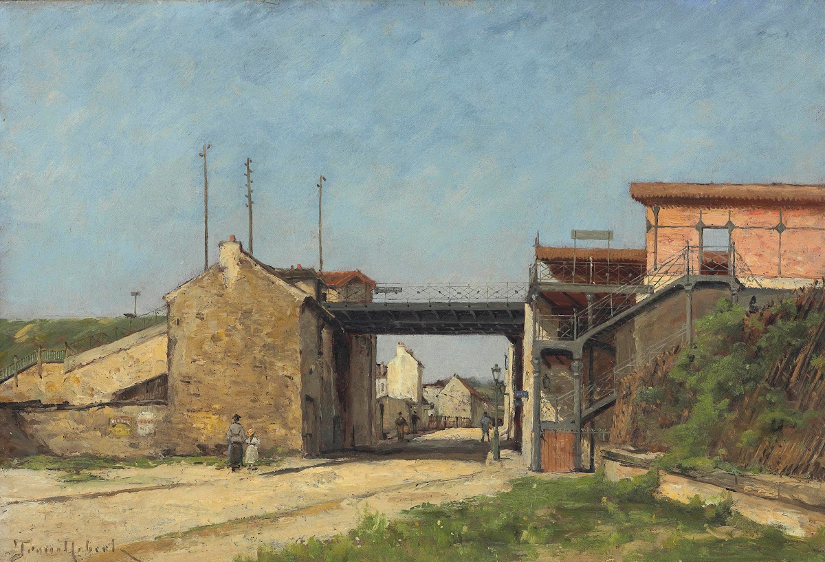 Relèvement Du Chemin De Fer De Ceinture Station Du Bel Air Et Rue Montempoivre 1