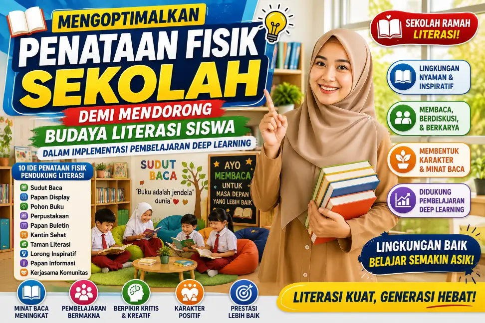 Mengoptimalkan Penataan Fisik Sekolah untuk Mendorong Budaya Literasi dalam Pembelajaran Deep Learning