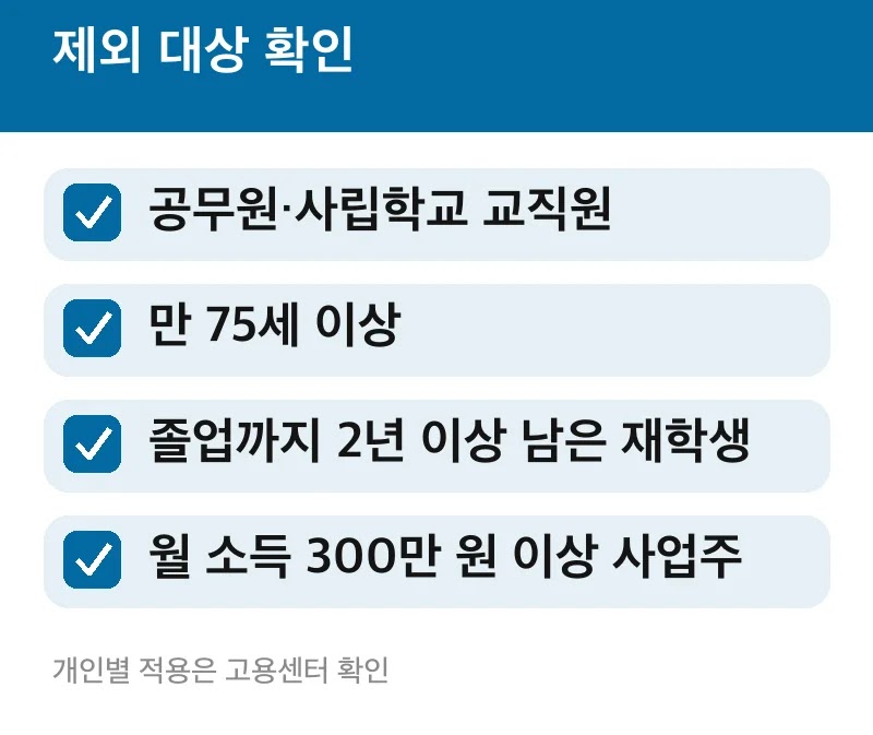 제외 대상 확인