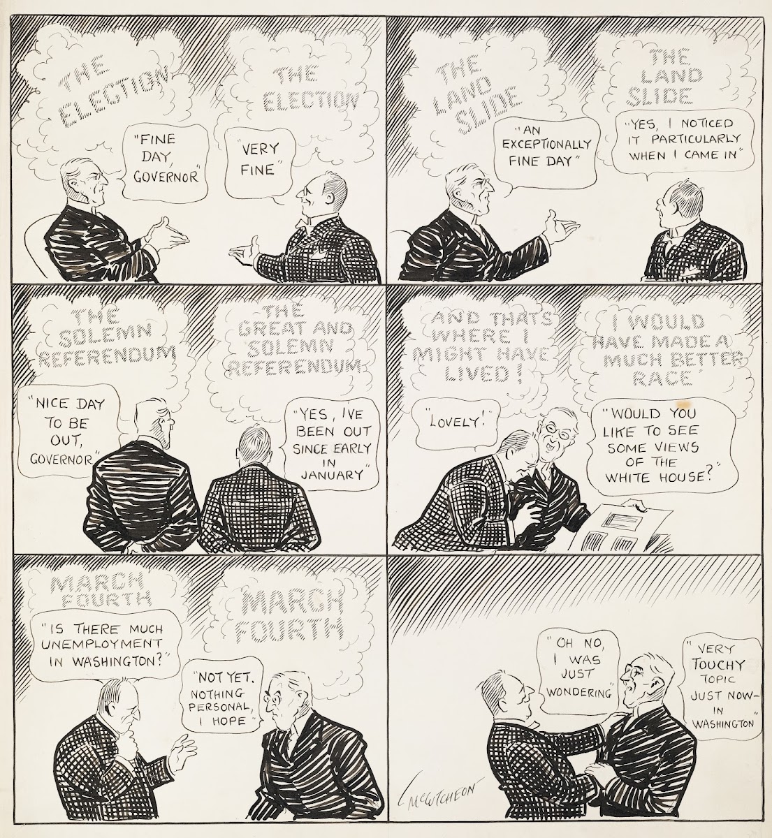 Ex Gov Cox Calls on the President 1921