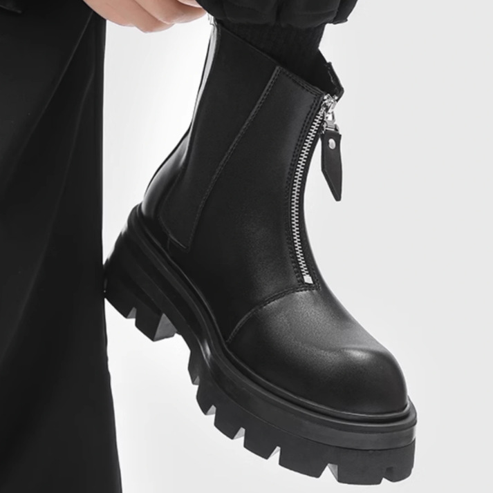 Men's Chelsea boots made of calf leather, high form