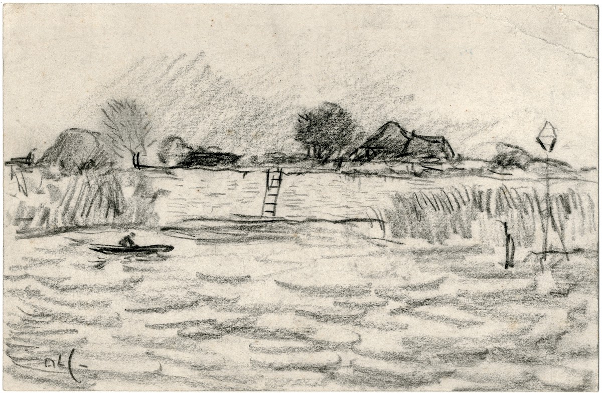 Roeibootje op een meer