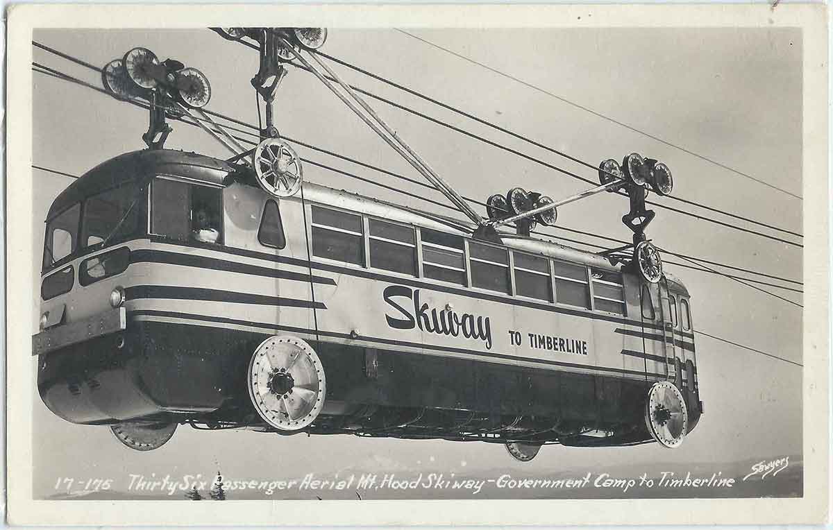 Thirty six passenger Aerial Mt. Hood Skiway Tram - Government Camp to Timberline