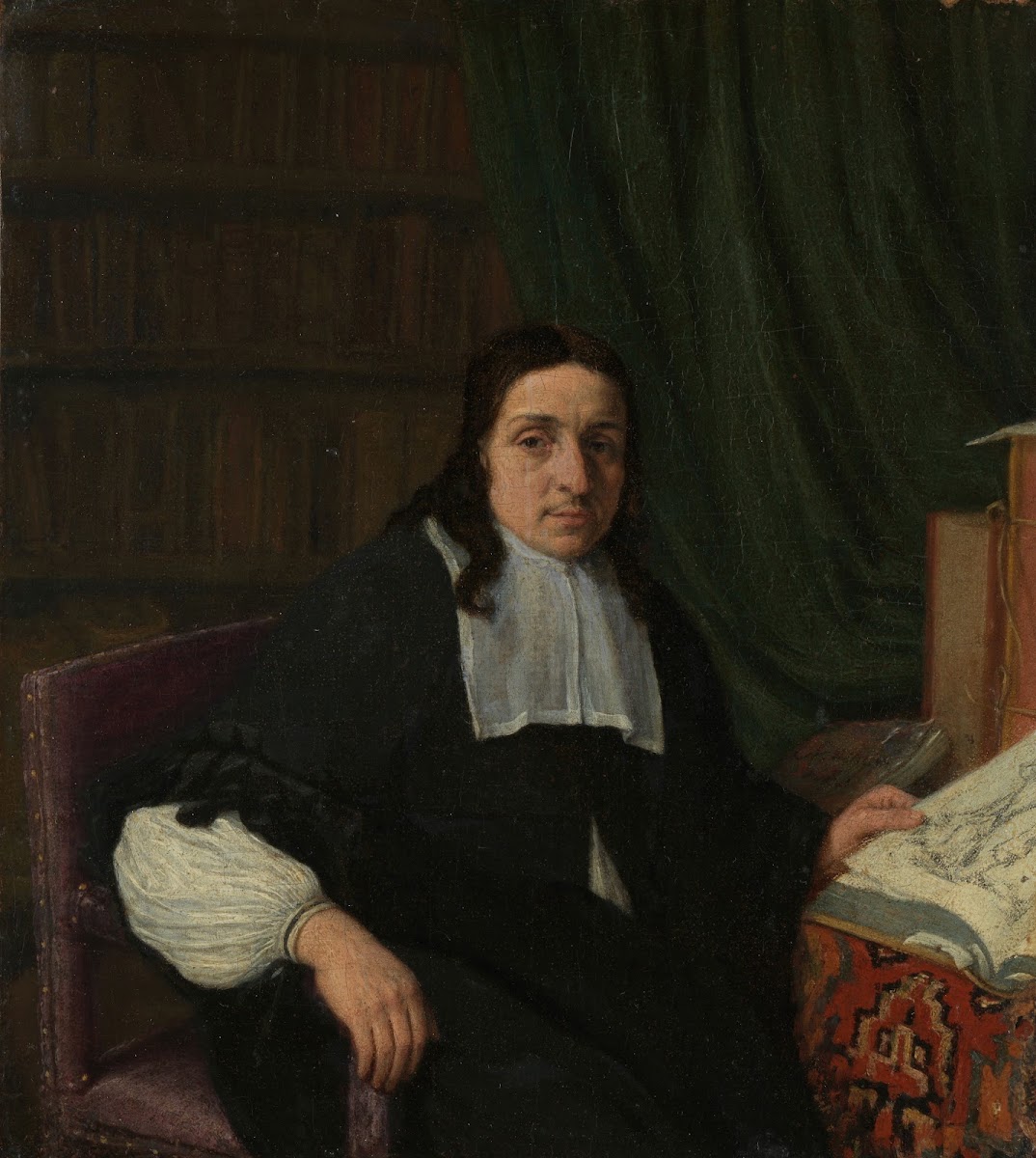 Portrait of a Collector possibly Constantijn Sennepart 1625 1703 c 1665