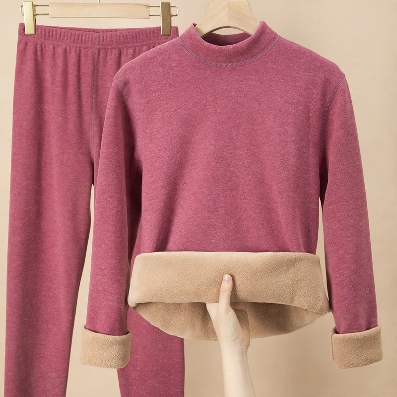 Fleece Lined Thermal Underwear Set, Unisex