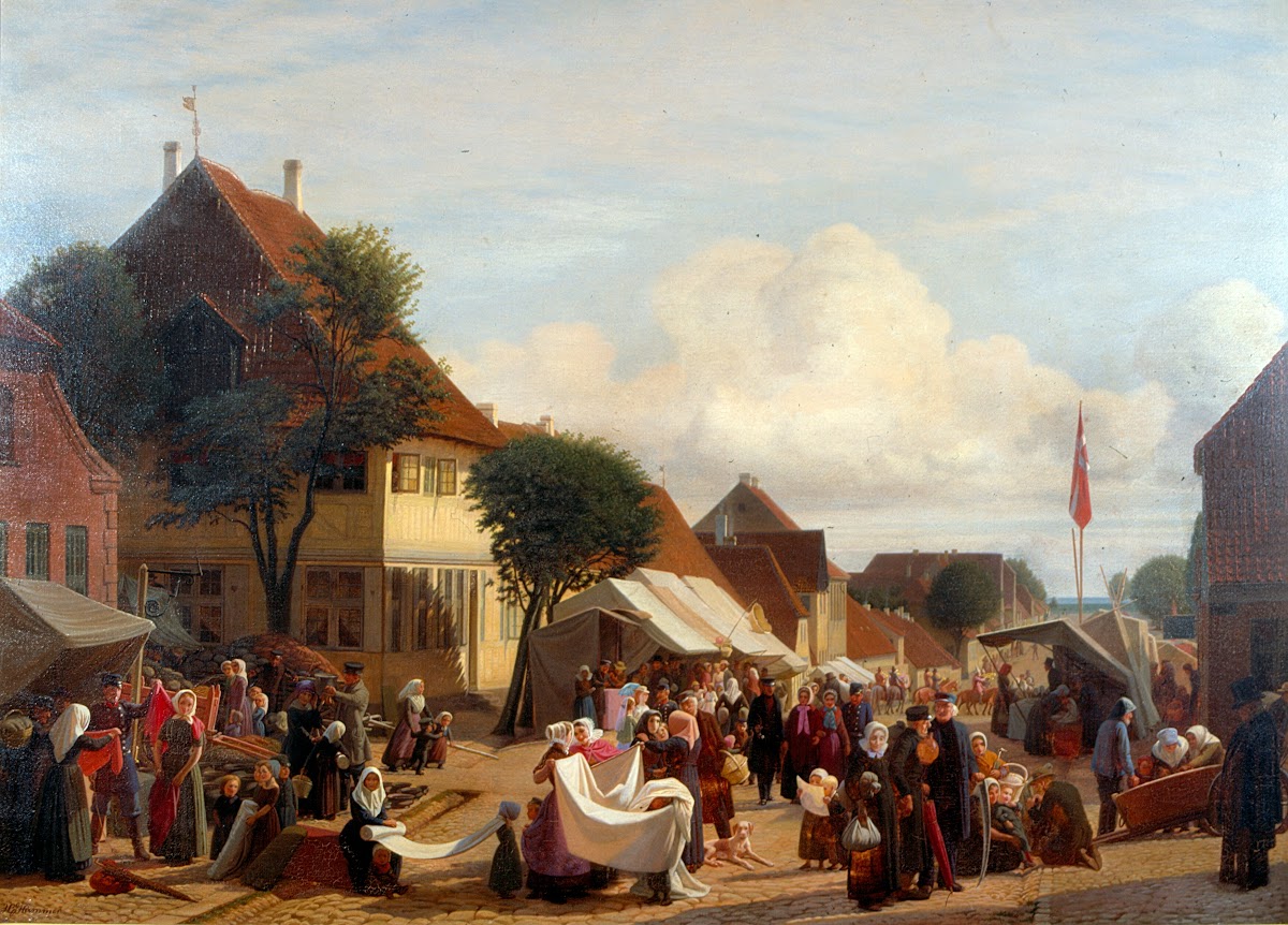 En markedsdag i Fredericia 1830  1882