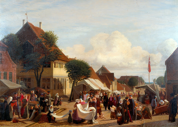 En markedsdag i Fredericia 1830  1882