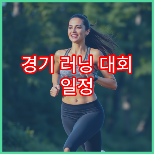 경기 러닝 대회 일정 수도권 러너 추천 코스