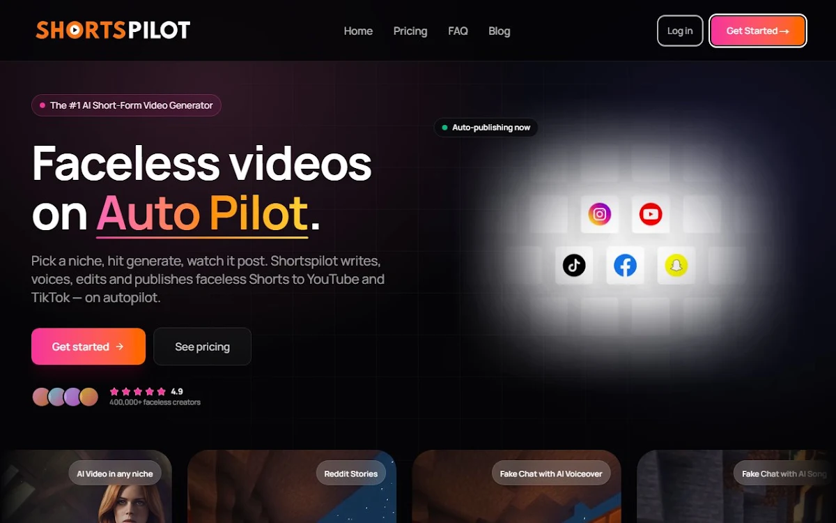 Captura de Shortspilot