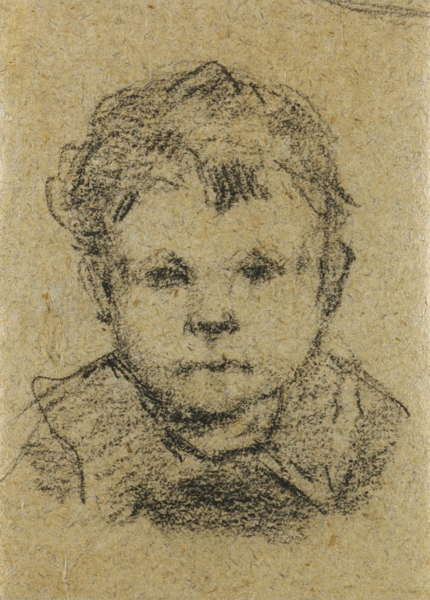 Emil Gauguin as a Child Wearing a Collared Shirt c 18751876