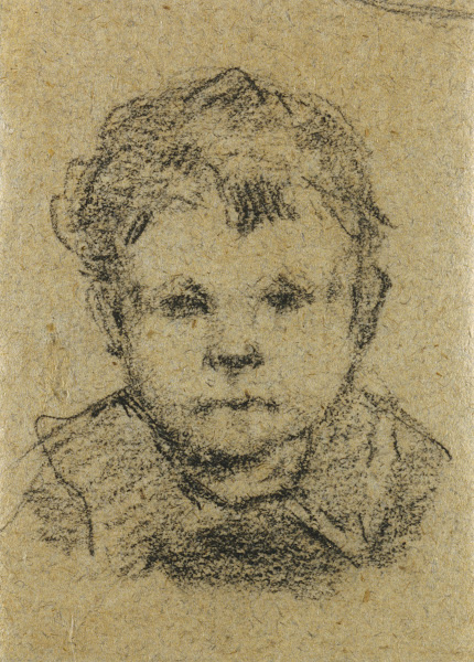 Emil Gauguin as a Child Wearing a Collared Shirt c 18751876