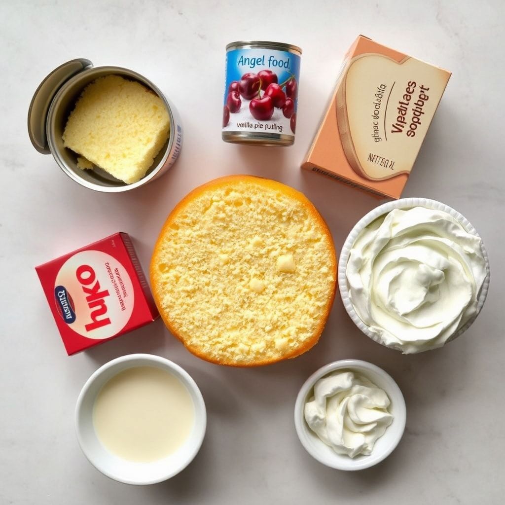 Ingredients for Heaven on Earth Cake: A Delightful Dessert Recipe (Easy 15-Minute Prep)