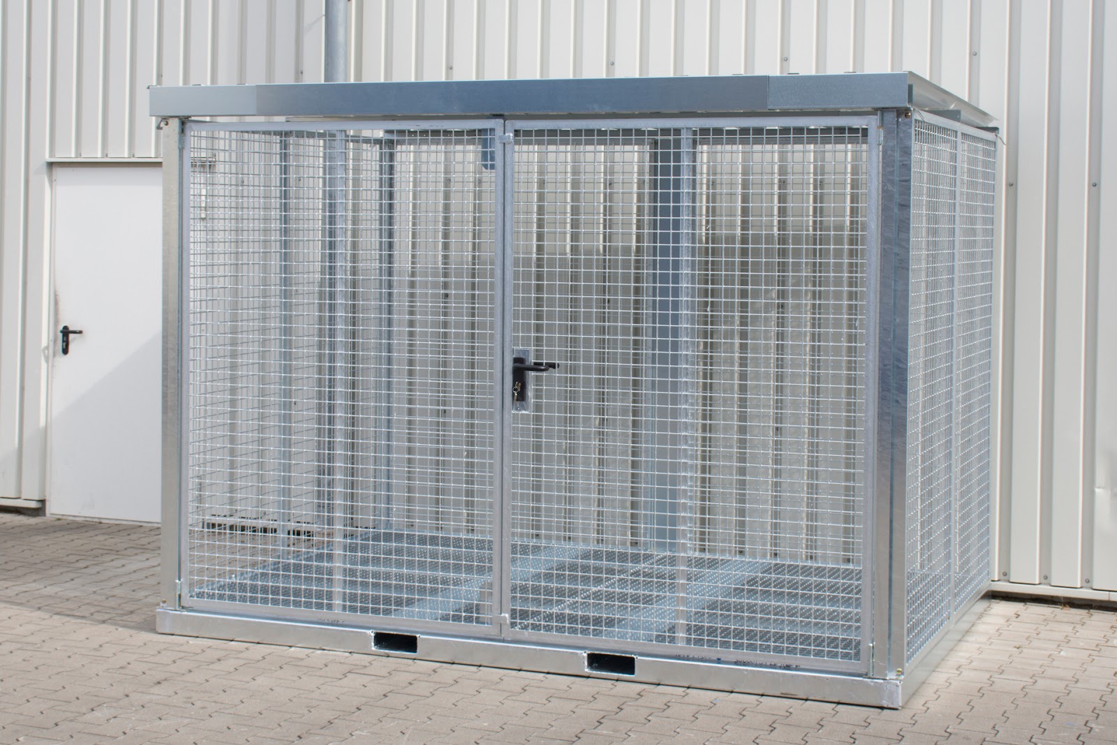 Gasflessen-container GFC-E/G M5, vuurverzinkt