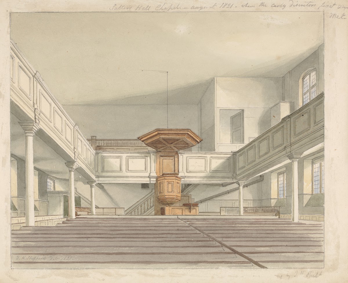 Interior of Salters Hall Meeting 1821