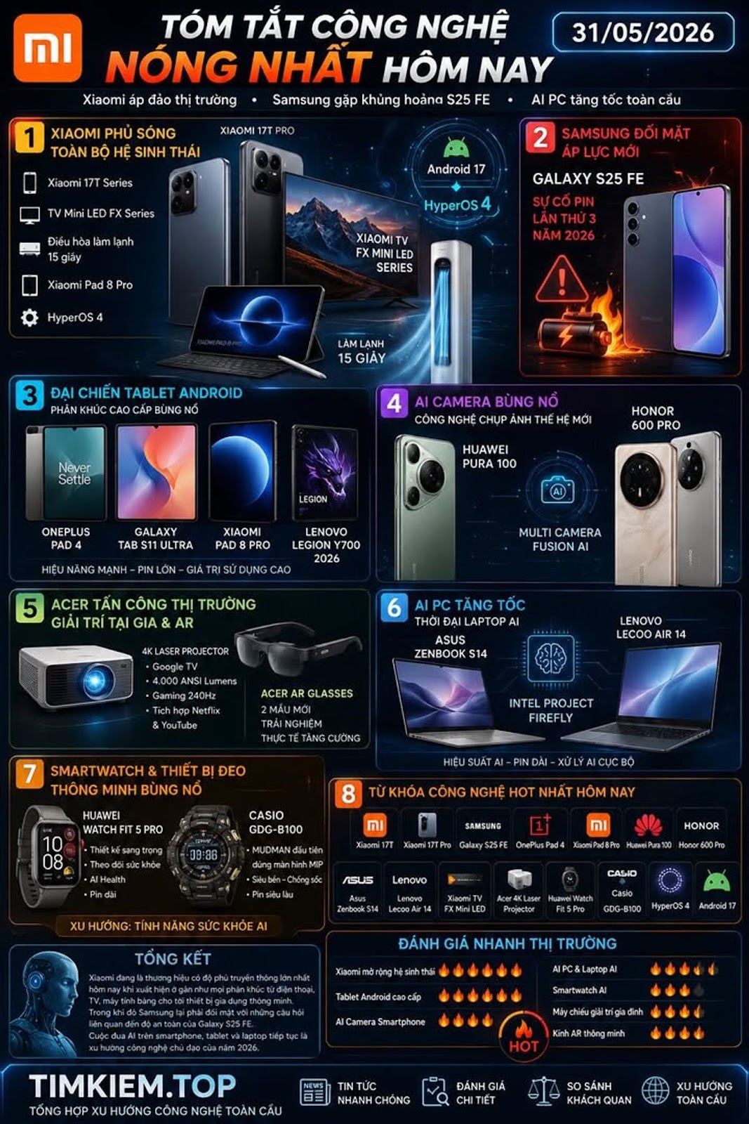SUMMARY OF TODAY'S HOTTEST TECHNOLOGY TOPICS ON TIMKIEM.TOP