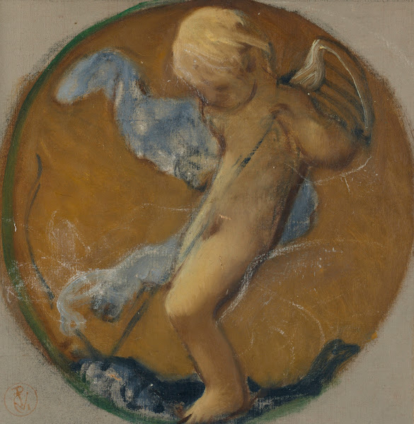 Study for Roundel with Putto late 19th century