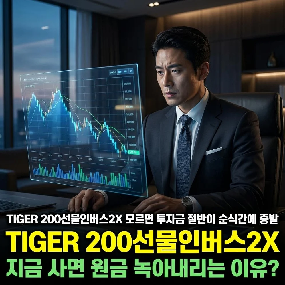 TIGER 200선물인버스2X, '이것' 모르면 당신의 투자금 절반이 순식간에 증발합니다