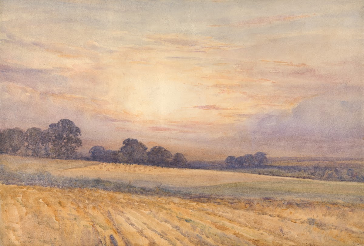 Landscape at Sunset ca 1891