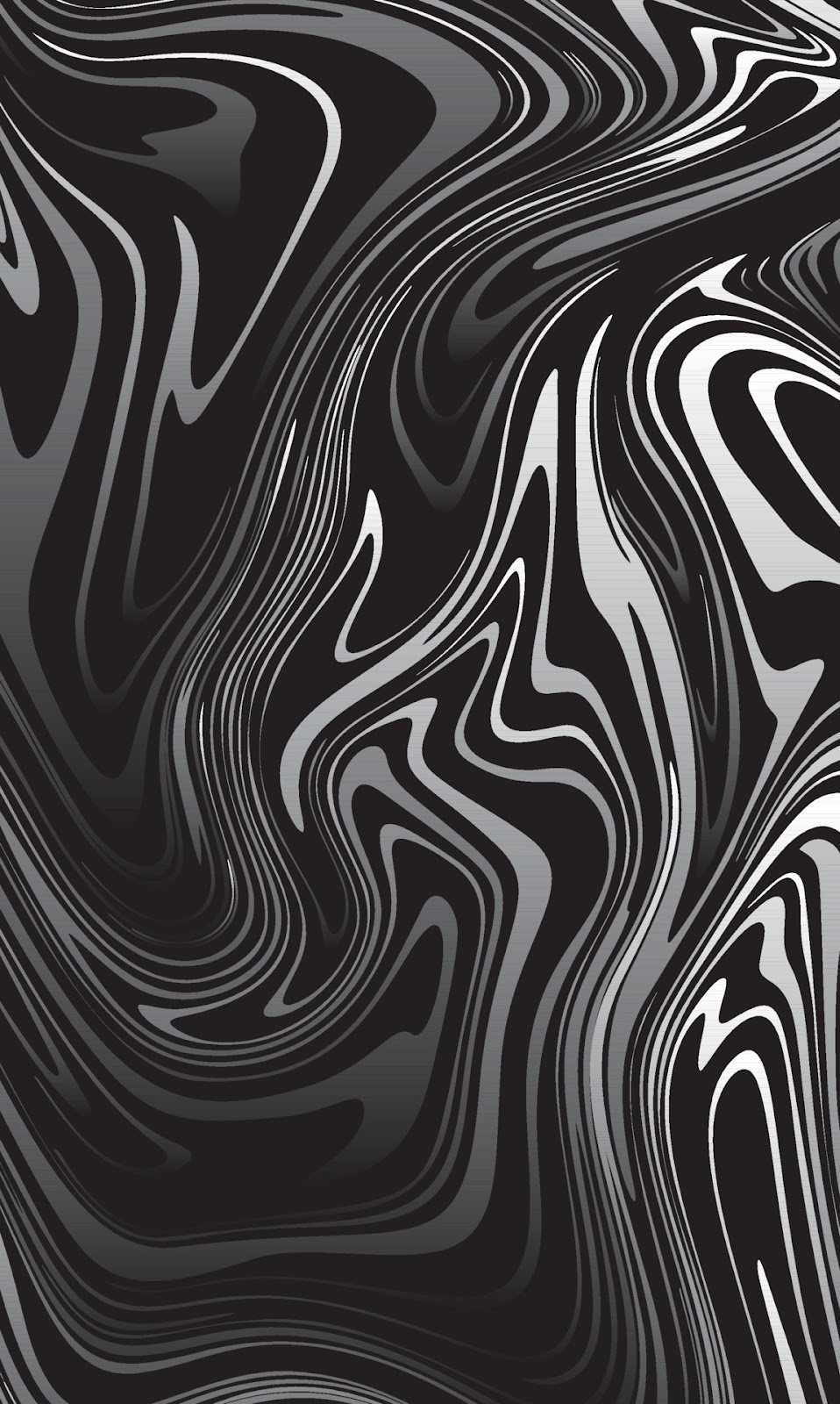 Abstract Fluid Black White Picture